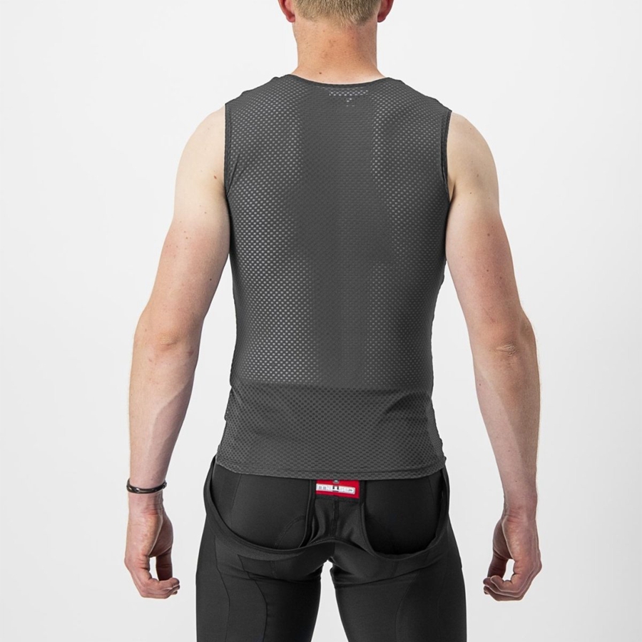 Capa Base Castelli PRO MESH 2.0 SLEEVELESS Hombre Negras | 739028-ODU