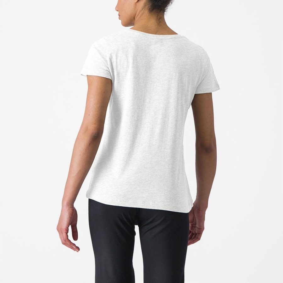 Casual Castelli CASTELLI CLASSICO W TEE Mujer Blancas | 109468-OIB