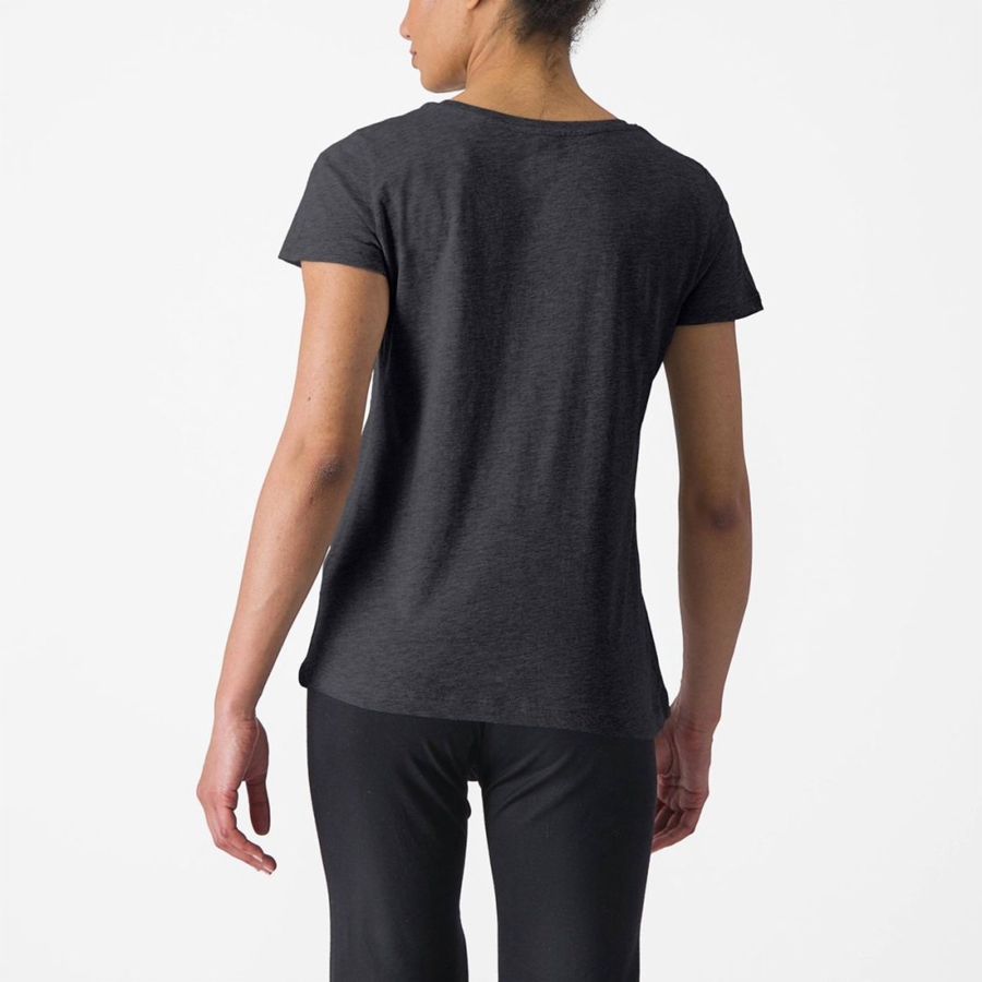 Casual Castelli CASTELLI CLASSICO W TEE Mujer Negras | 924630-CVM