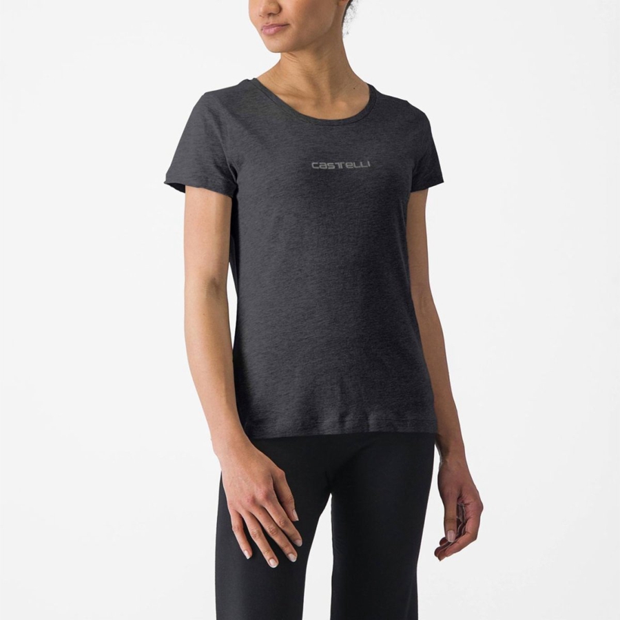 Casual Castelli CASTELLI CLASSICO W TEE Mujer Negras | 924630-CVM