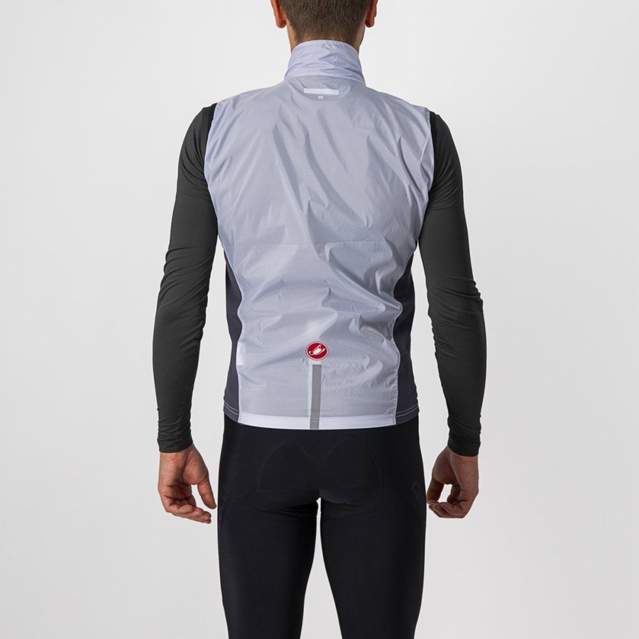 Chaleco Castelli SQUADRA STRETCH Hombre Plateadas Gris Gris Oscuro | 847951-XNF