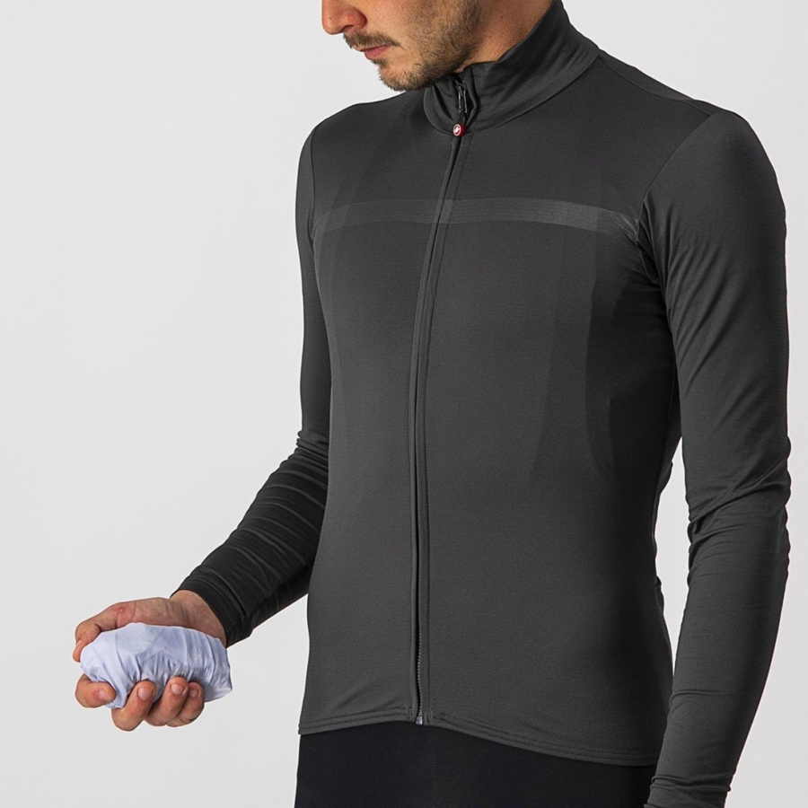 Chaleco Castelli SQUADRA STRETCH Hombre Plateadas Gris Gris Oscuro | 847951-XNF