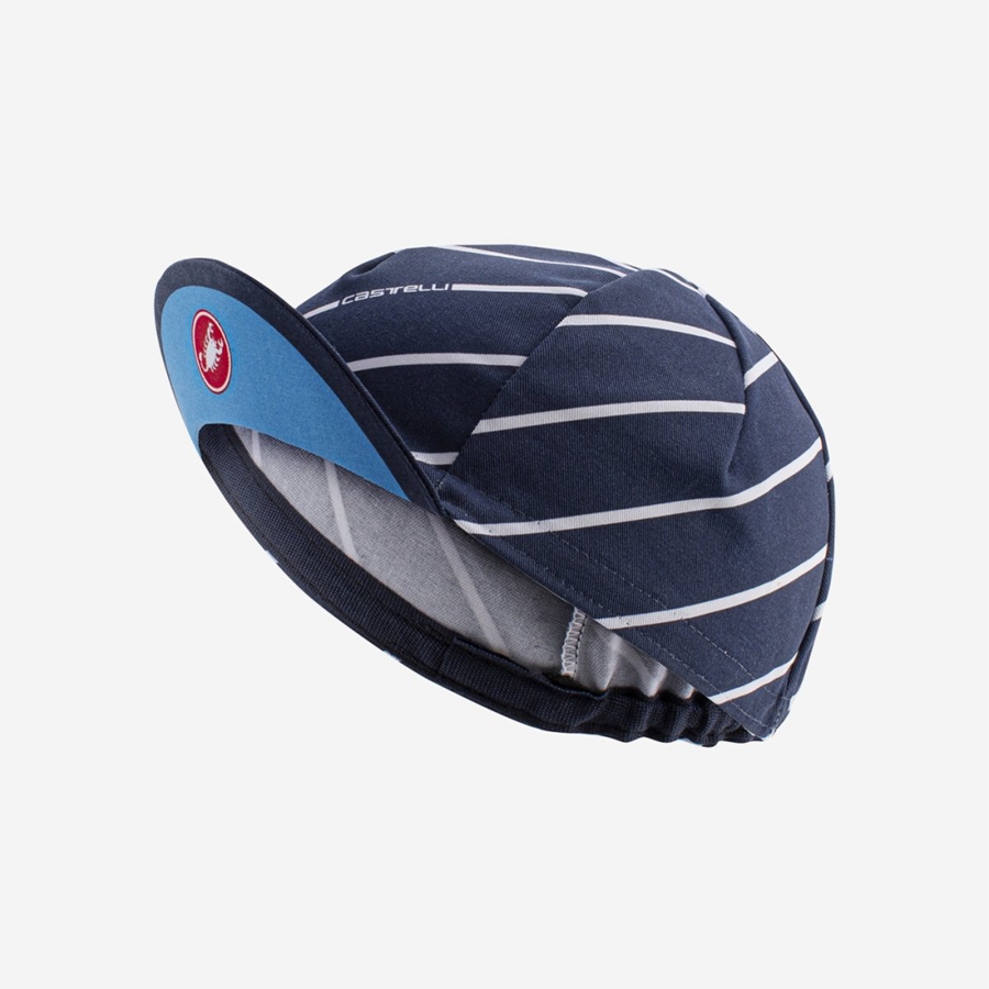 Gorra Castelli SPEED STRADA Hombre Azules | 612470-CKY