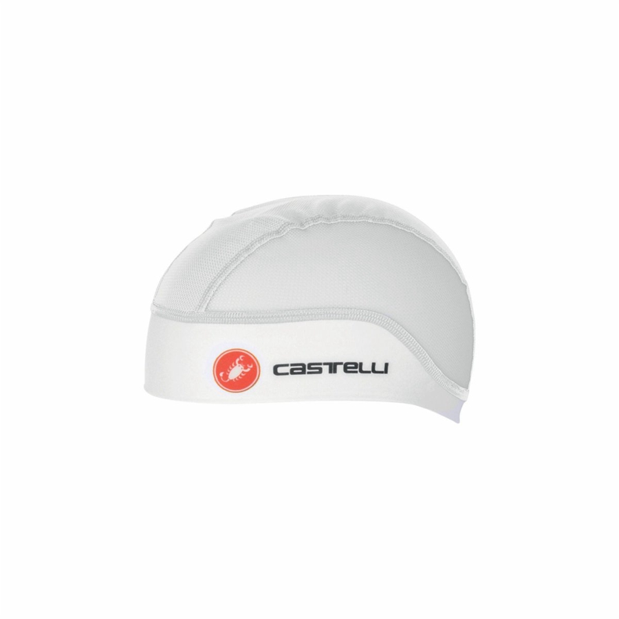 Gorra Castelli SUMMER SKULL Hombre Blancas | 789053-QLM