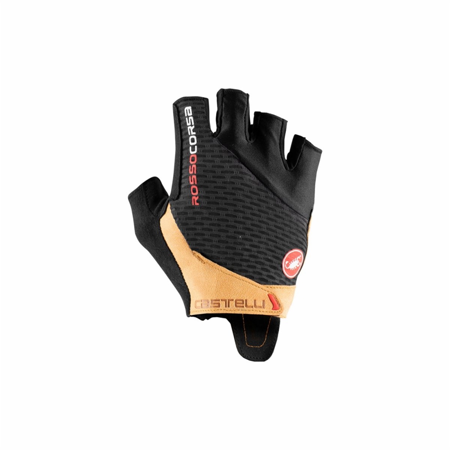 Guantes Castelli ROSSO CORSA PRO V Hombre Negras Marrones | 476281-DRM