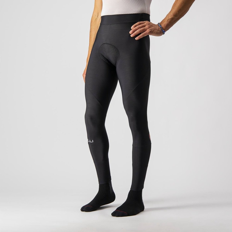 Leggins Castelli ENTRATA Hombre Negras | 643157-TKQ