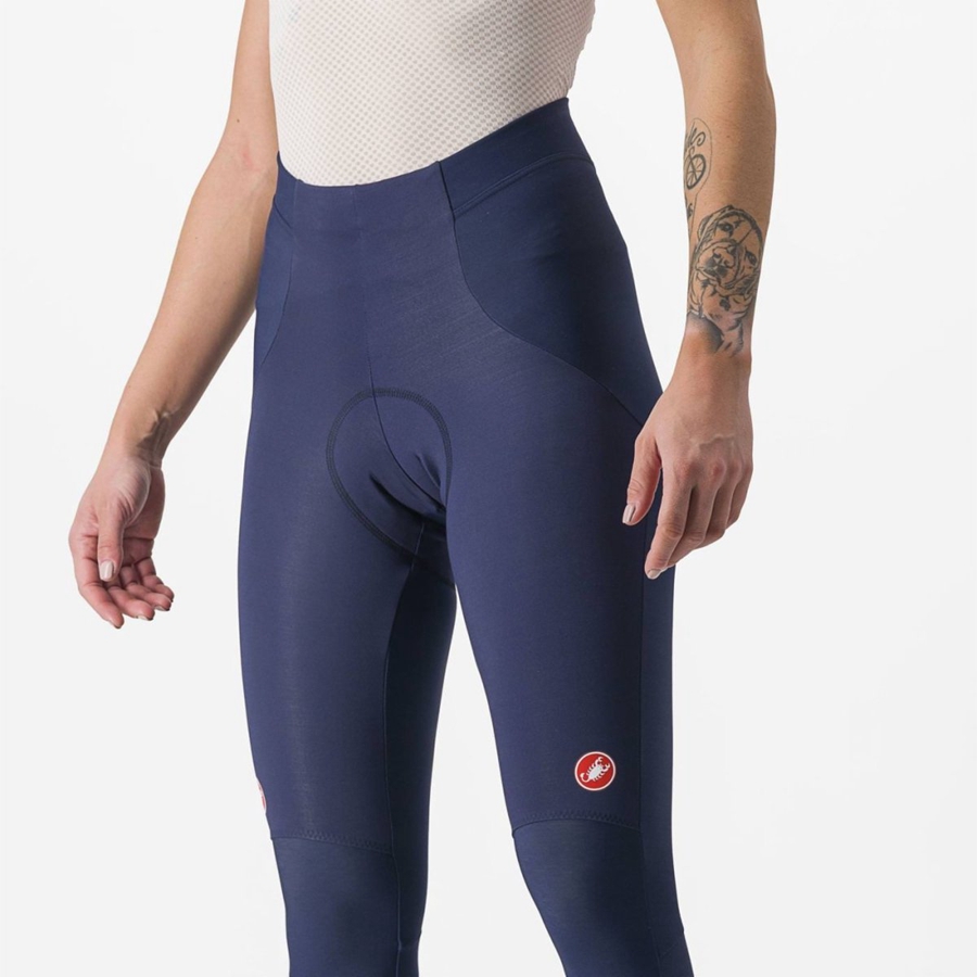 Leggins Castelli SORPASSO RoS W Mujer Azules Plateadas | 843679-DVC