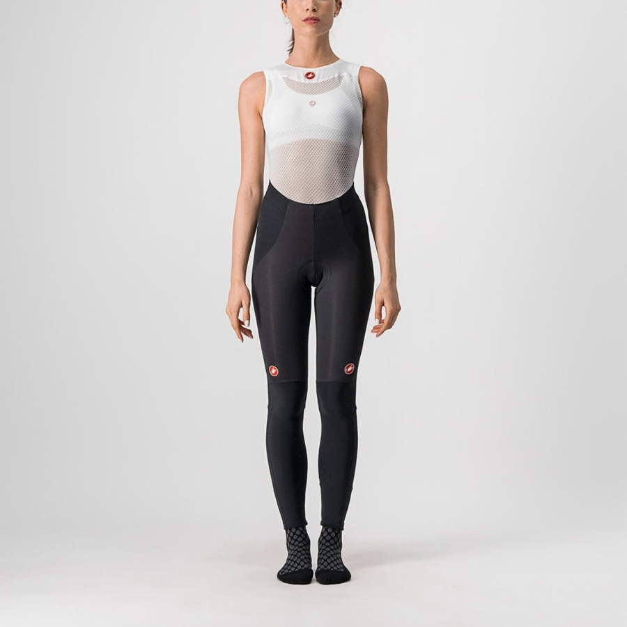 Leggins Castelli SORPASSO RoS W Mujer Negras Plateadas | 560913-PLU