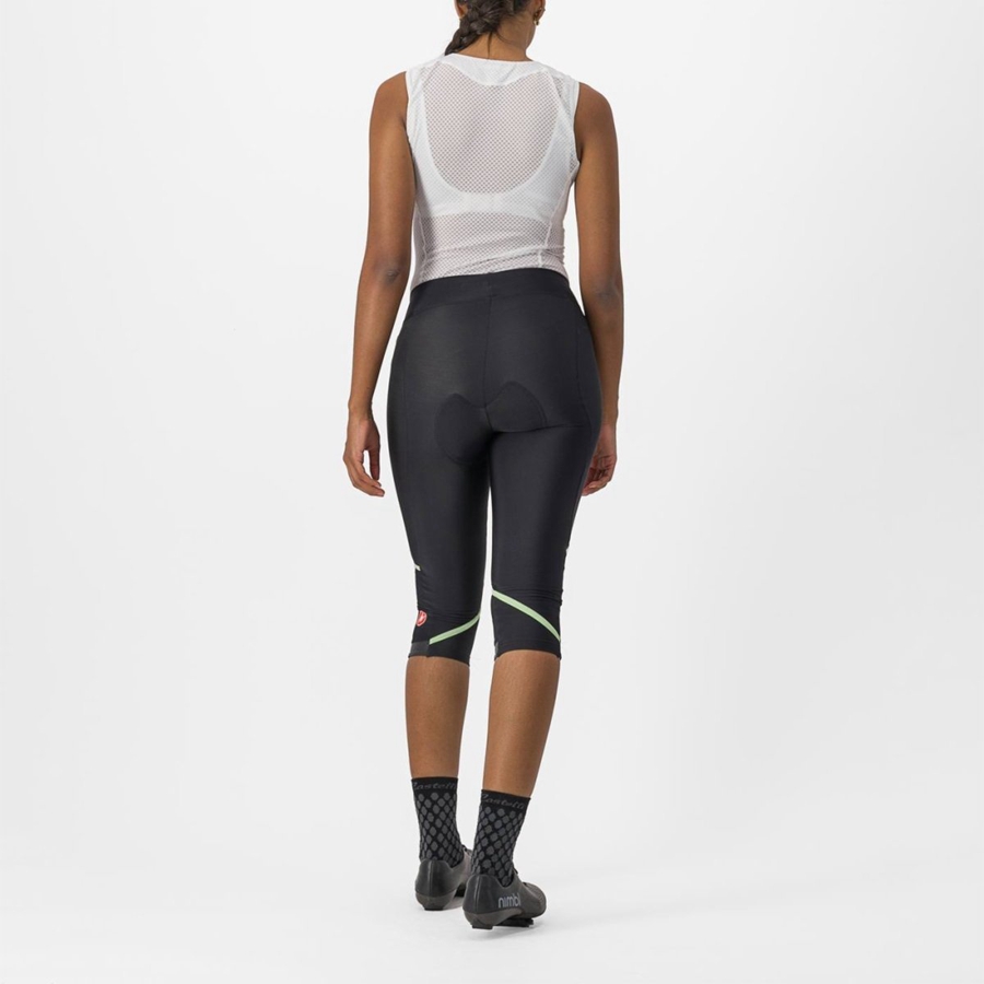 Leggins Castelli VELOCISSIMA THERMAL KNICKER Mujer Negras Verde Menta Negras | 019246-IZR