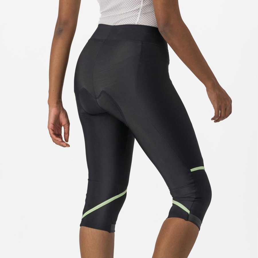 Leggins Castelli VELOCISSIMA THERMAL KNICKER Mujer Negras Verde Menta Negras | 019246-IZR