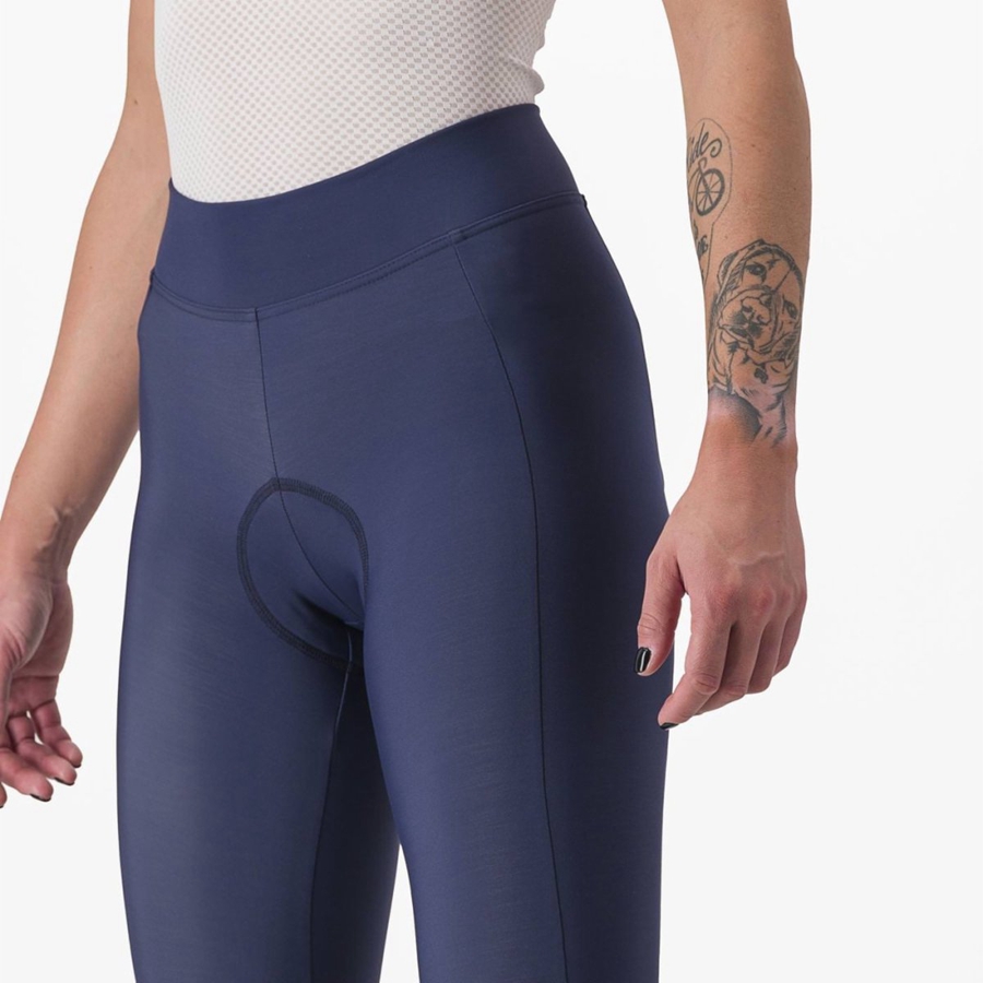 Leggins Castelli VELOCISSIMA THERMAL Mujer Azules Plateadas | 021598-QYN