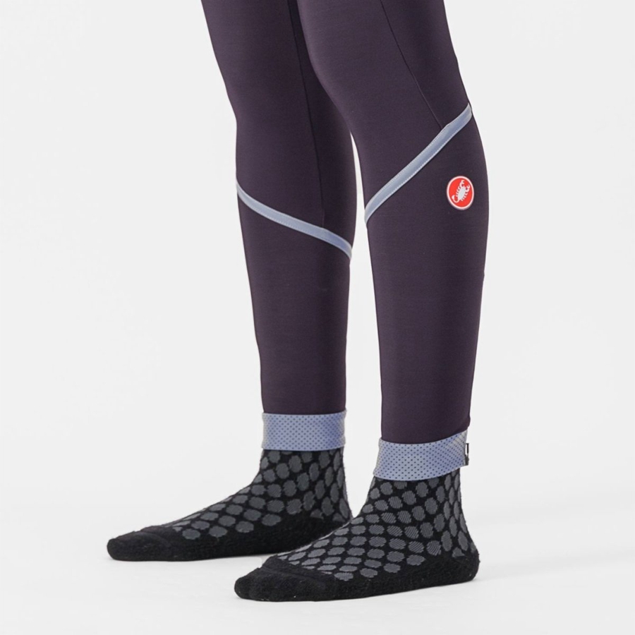 Leggins Castelli VELOCISSIMA THERMAL Mujer Plateadas | 486102-ZAQ