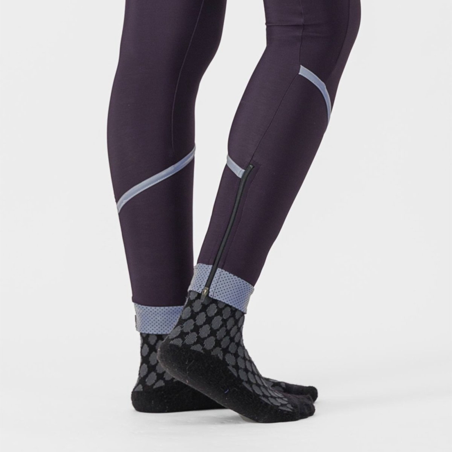 Leggins Castelli VELOCISSIMA THERMAL Mujer Plateadas | 486102-ZAQ