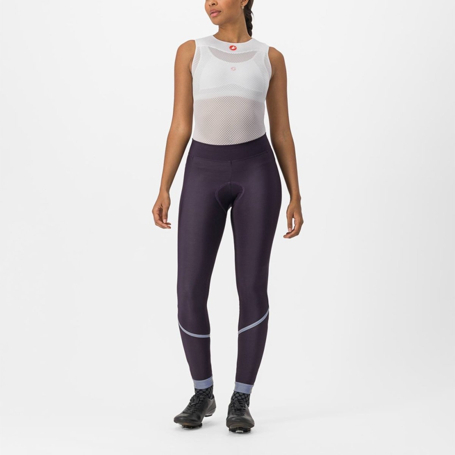 Leggins Castelli VELOCISSIMA THERMAL Mujer Plateadas | 486102-ZAQ