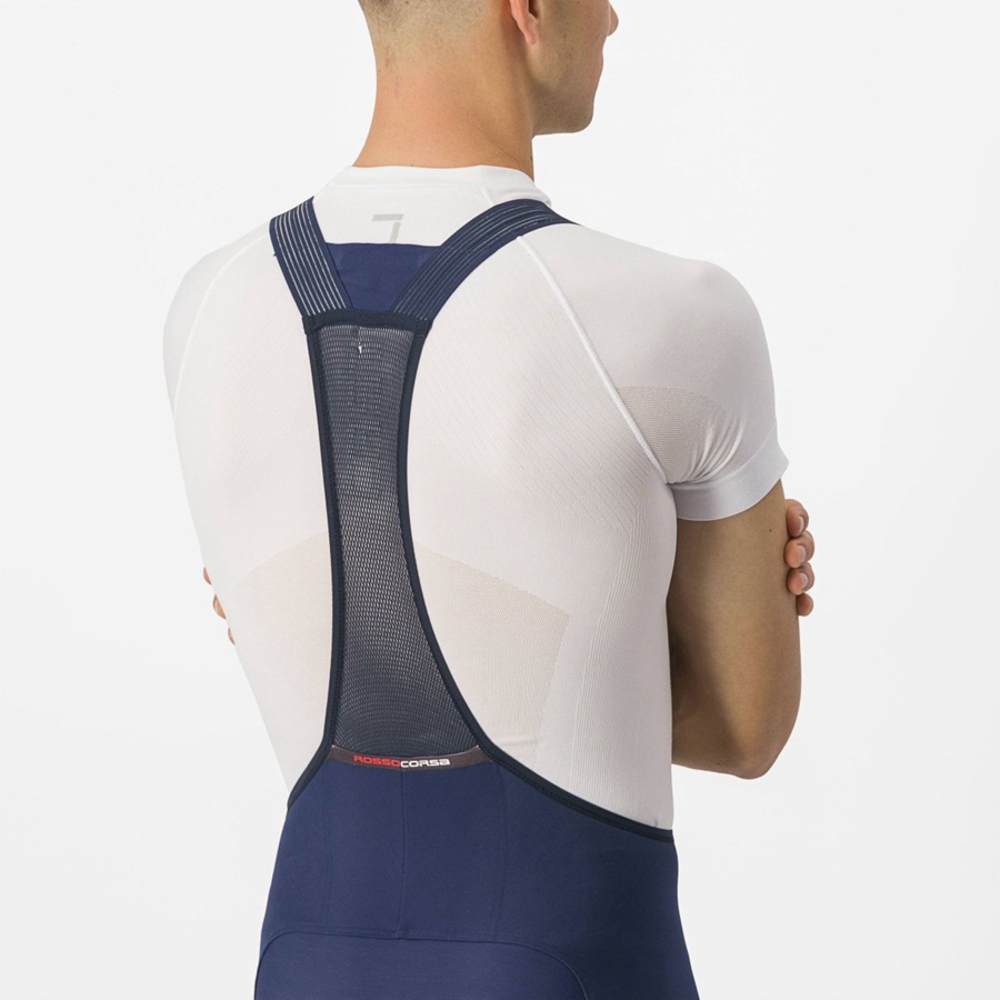 Medias Con Tirantes Castelli FREE AERO RC Hombre Azules | 384290-ICF