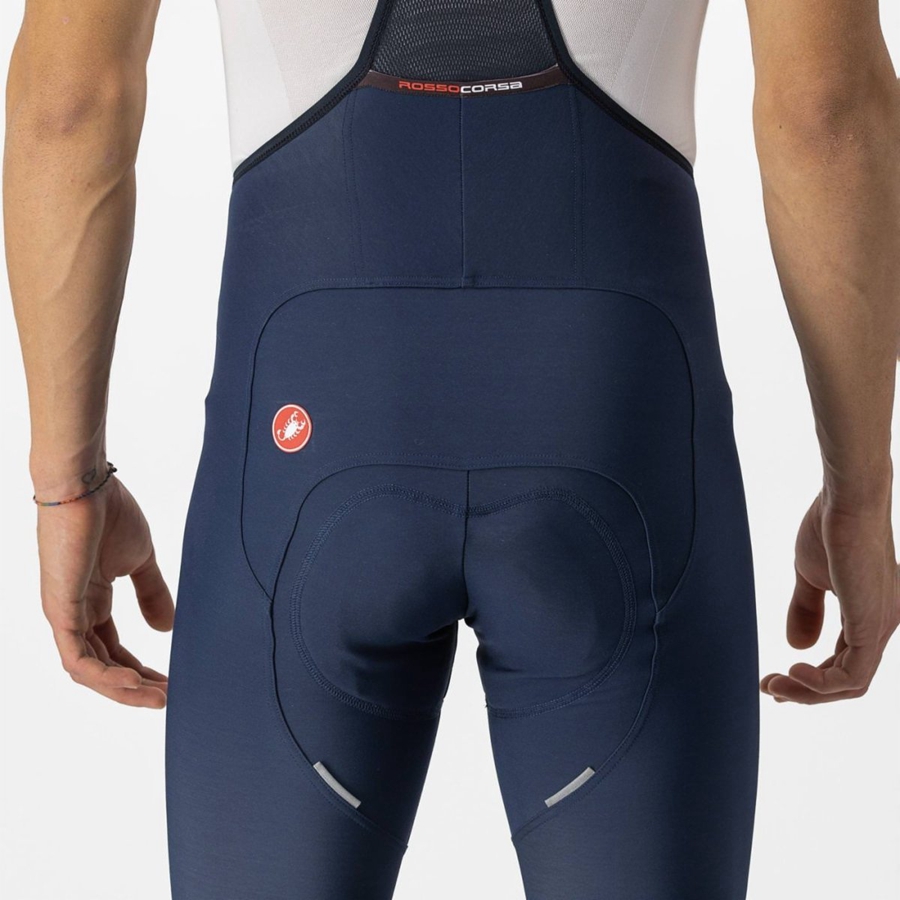 Medias Con Tirantes Castelli FREE AERO RC Hombre Azules | 384290-ICF