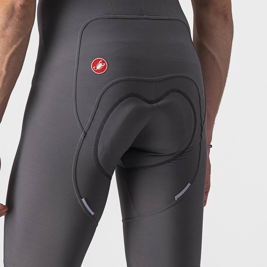 Medias Con Tirantes Castelli FREE AERO RC Hombre Gris Oscuro | 749186-ZWE