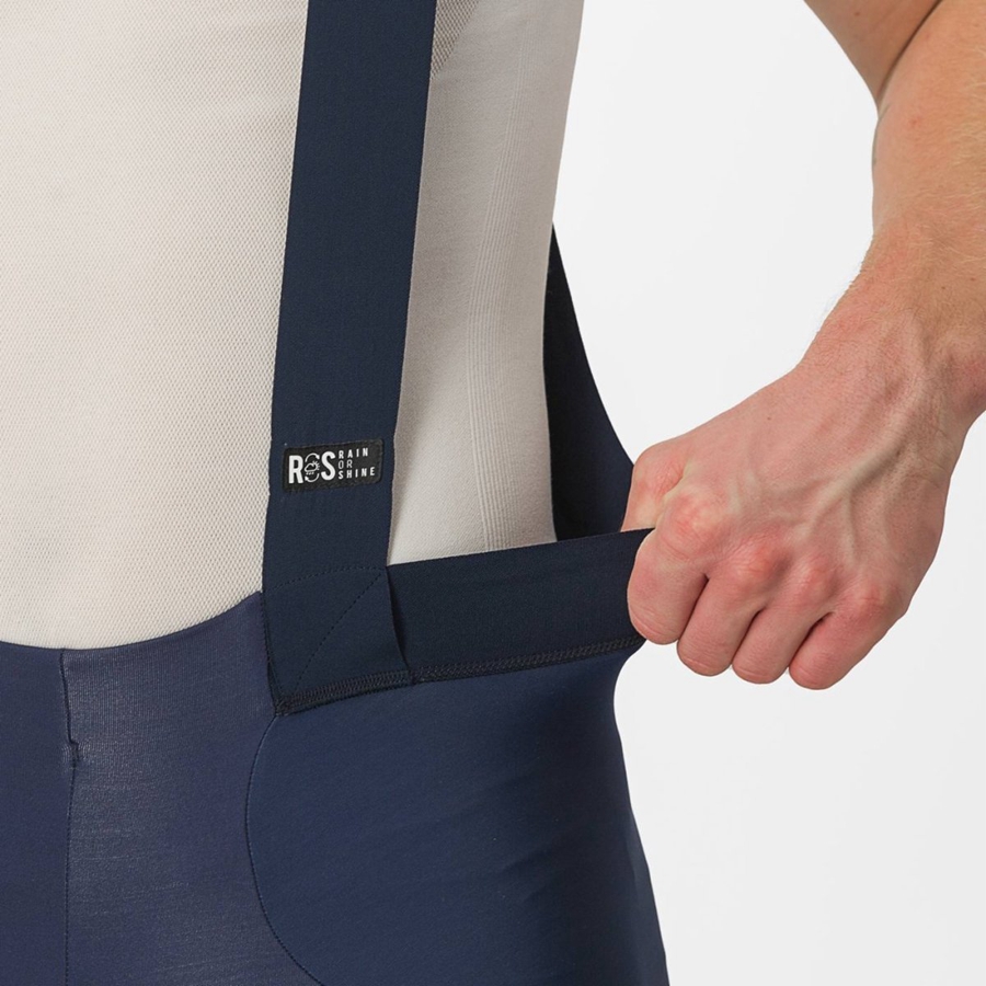 Medias Con Tirantes Castelli SORPASSO RoS Hombre Azules | 786325-MQR