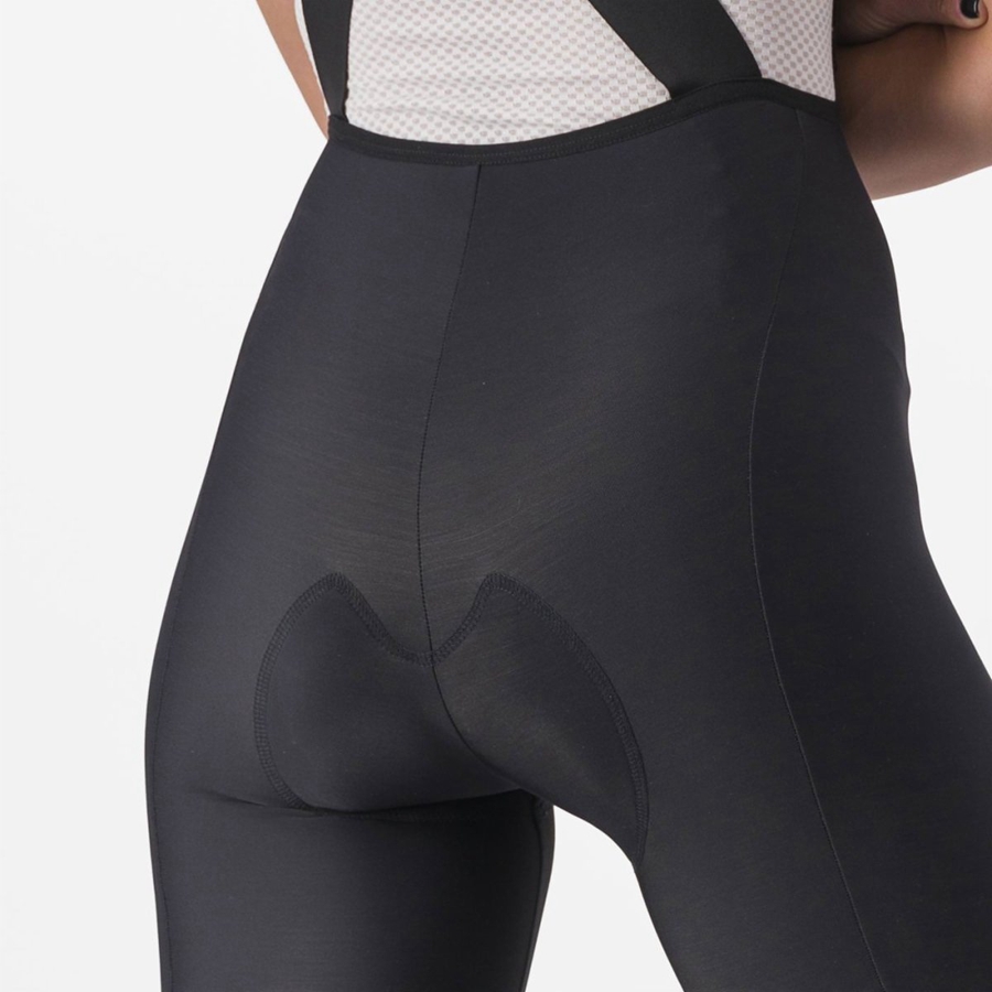 Medias Con Tirantes Castelli VELOCISSIMA DT Mujer Negras Negras | 918204-VYR