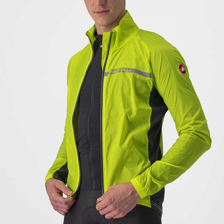 Proteccion Castelli SQUADRA STRETCH Hombre Verde Claro Gris Oscuro | 951086-XTC