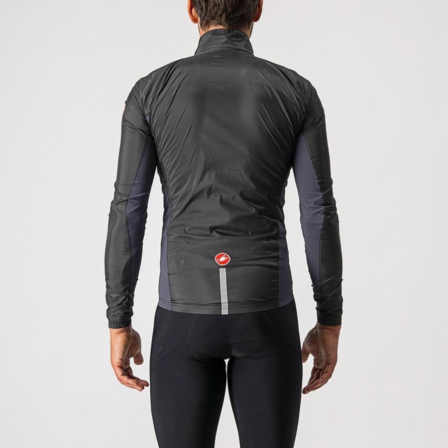 Proteccion Castelli SQUADRA STRETCH Hombre Negras Gris Oscuro | 015984-LMN