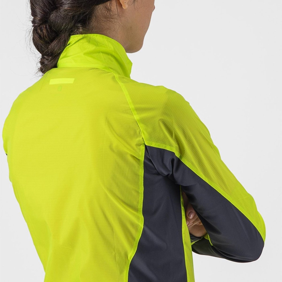 Proteccion Castelli SQUADRA STRETCH W Mujer Verde Claro Gris Oscuro | 295470-EQG