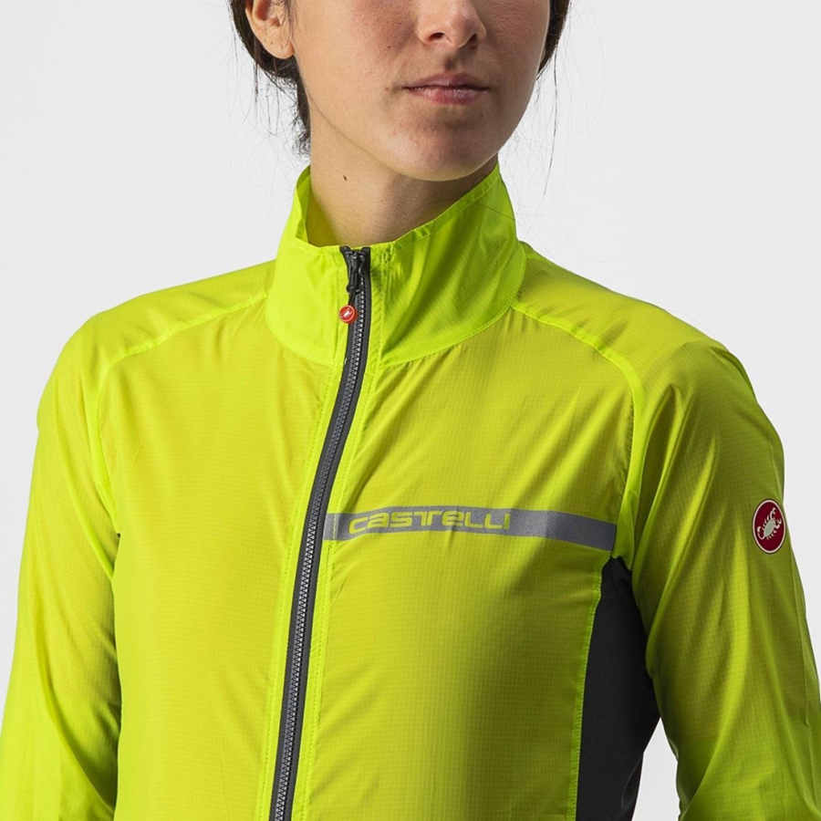 Proteccion Castelli SQUADRA STRETCH W Mujer Verde Claro Gris Oscuro | 295470-EQG