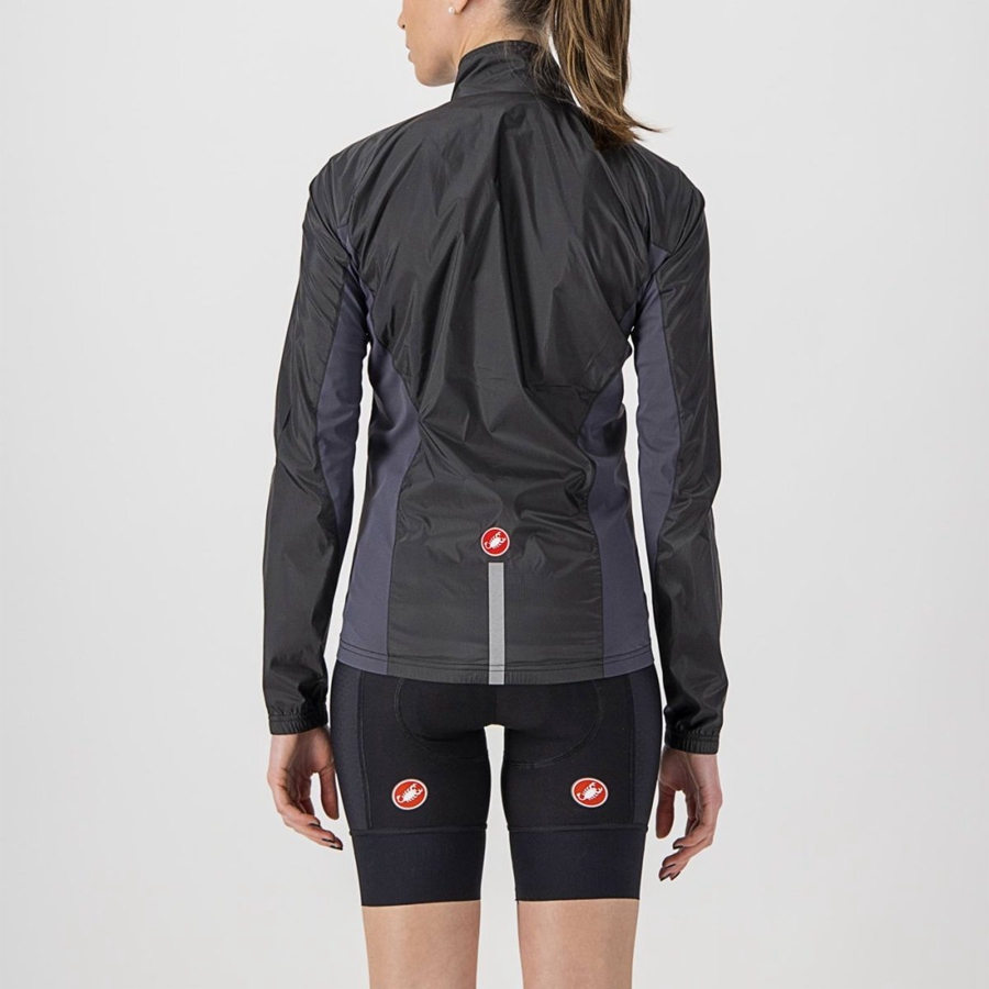 Proteccion Castelli SQUADRA STRETCH W Mujer Negras Gris Oscuro | 095732-XVK