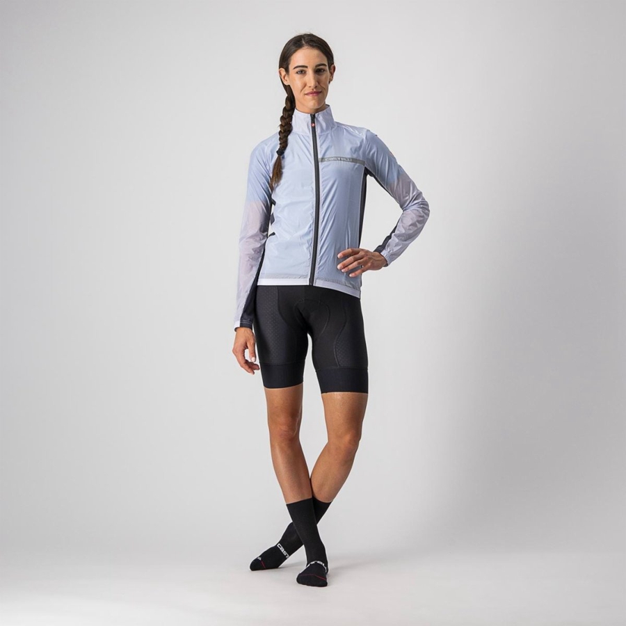 Proteccion Castelli SQUADRA STRETCH W Mujer Plateadas Gris Gris Oscuro | 285314-PCA