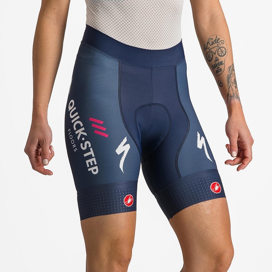 Short Castelli COMPETIZIONE W Mujer Azules Blancas | 571293-DRM