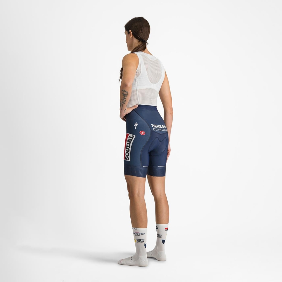 Short Castelli COMPETIZIONE W Mujer Azules Blancas | 571293-DRM