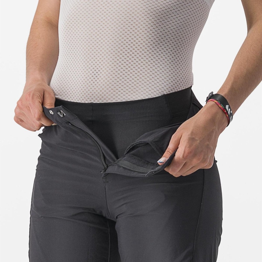 Short Castelli TRAIL W LINER Mujer Negras | 765491-SRA