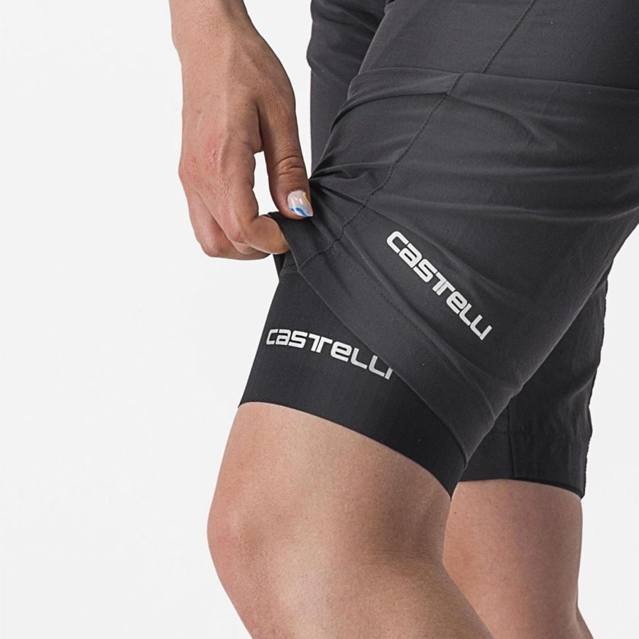 Short Castelli TRAIL W LINER Mujer Negras | 765491-SRA