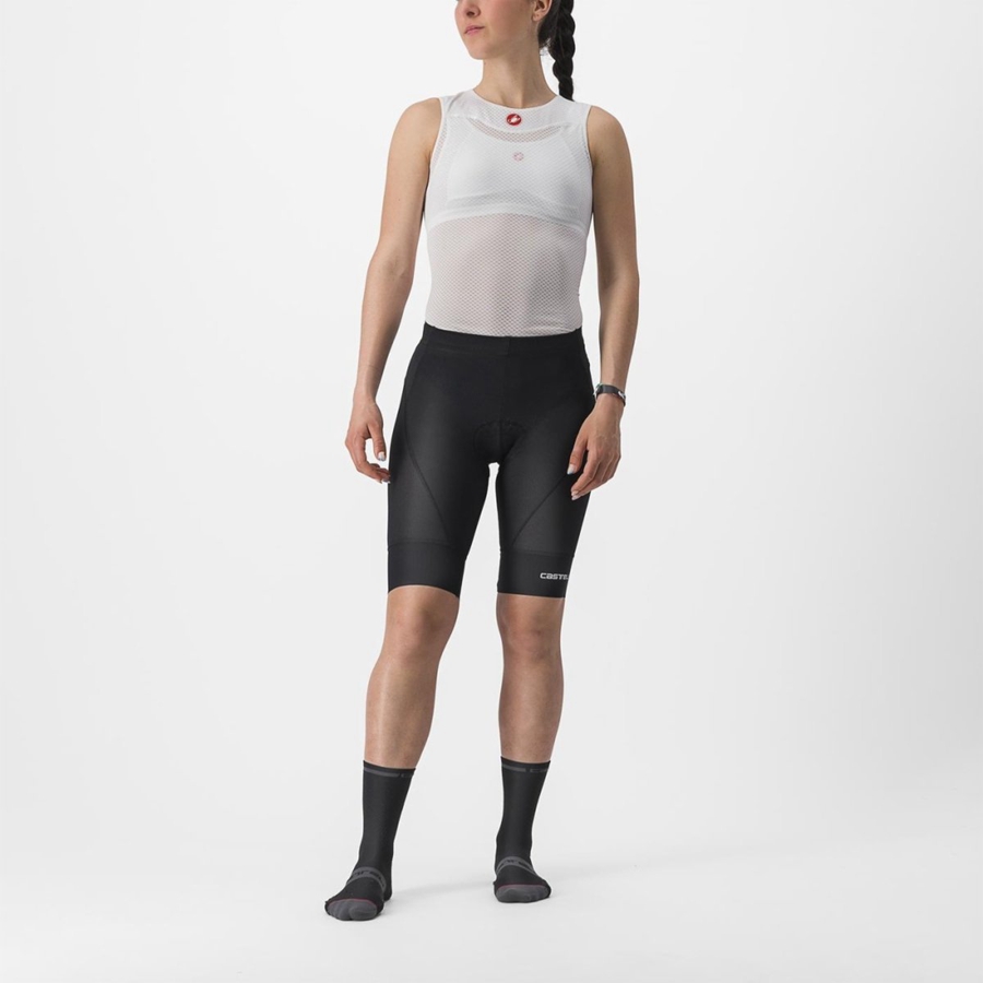 Short Castelli TRAIL W LINER Mujer Negras | 765491-SRA