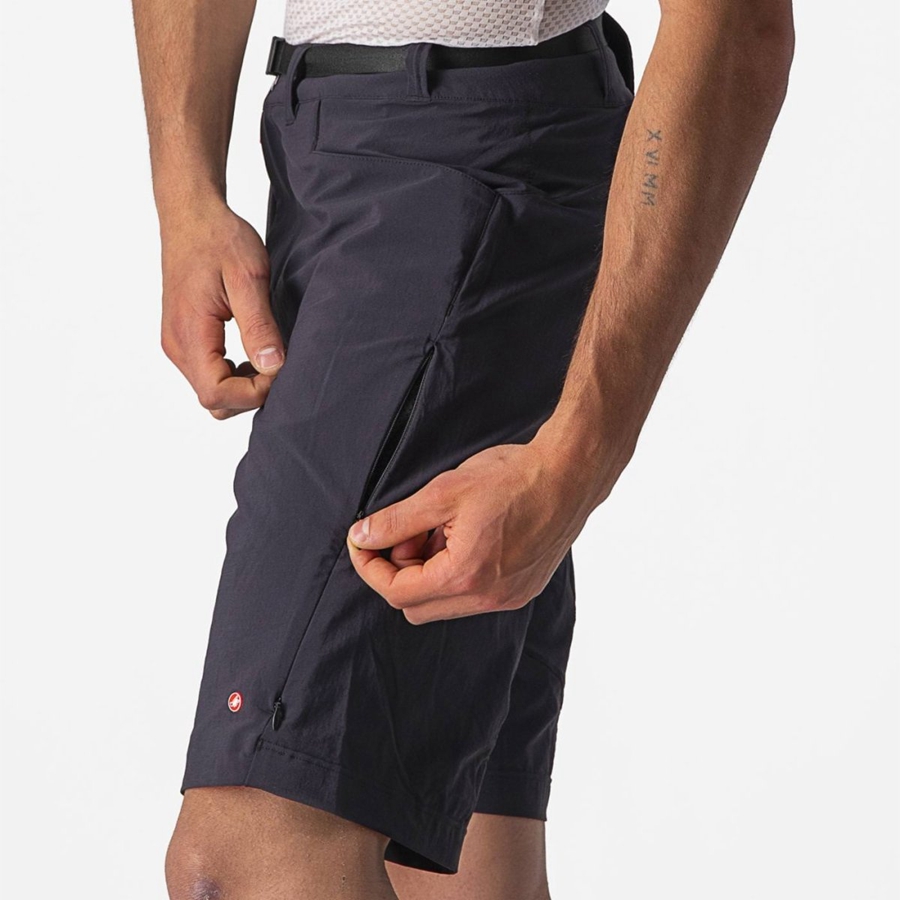 Short Castelli UNLIMITED TRAILGY Hombre Negras | 405239-XKB