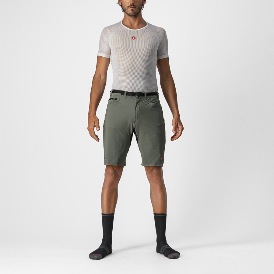 Short Castelli UNLIMITED TRAILGY Hombre Gris | 165382-EPT