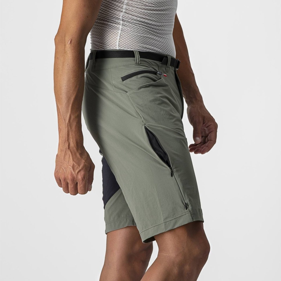 Short Castelli UNLIMITED TRAILGY Hombre Gris | 165382-EPT