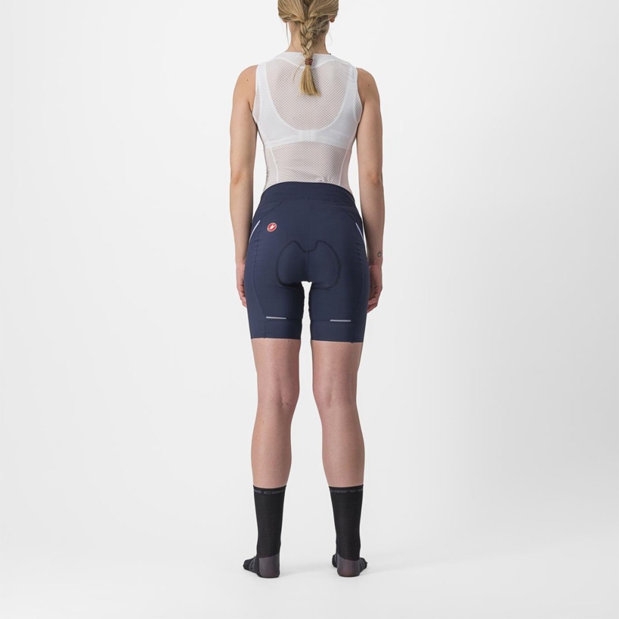 Short Castelli VELOCISSIMA 3 Mujer Azules Moradas Blancas | 743280-PQD