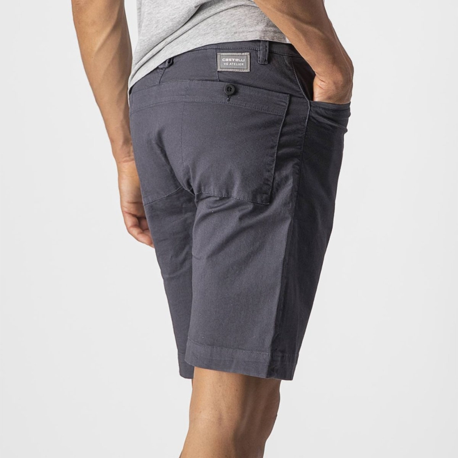 Short Castelli VG 5 POCKET Hombre Azules Oscuro | 841560-HLP