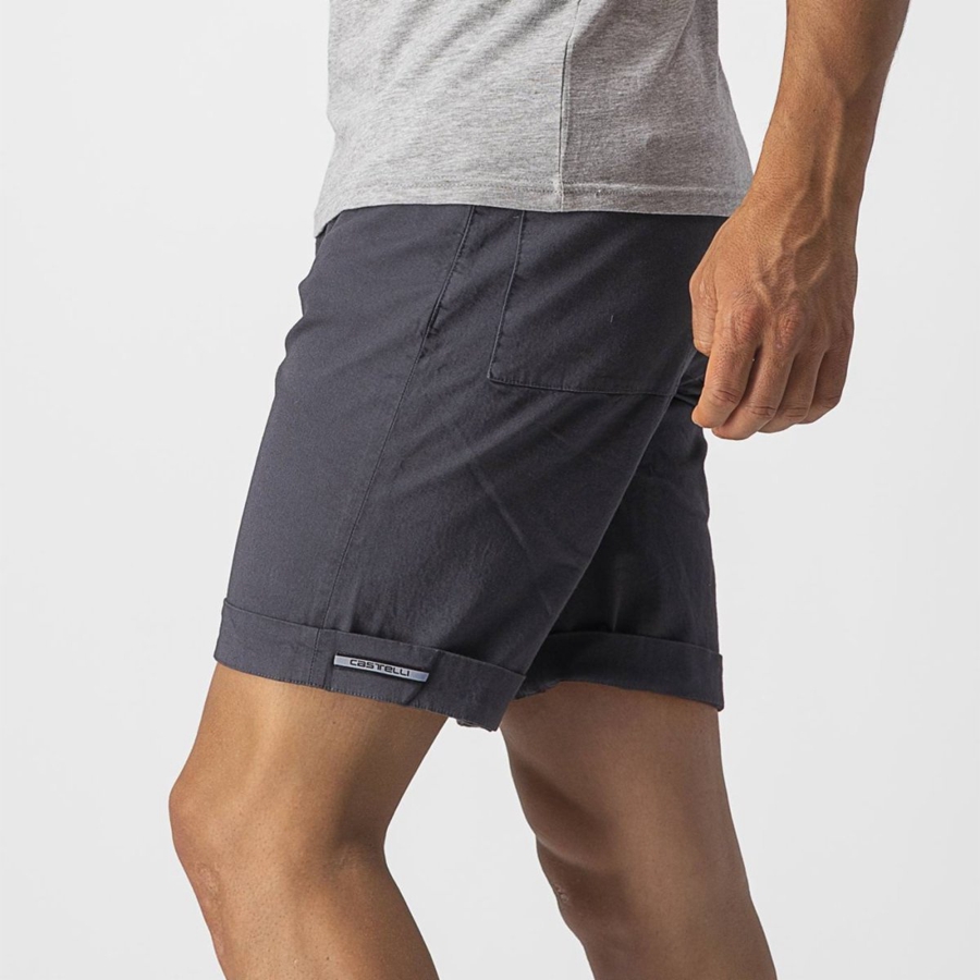 Short Castelli VG 5 POCKET Hombre Azules Oscuro | 841560-HLP